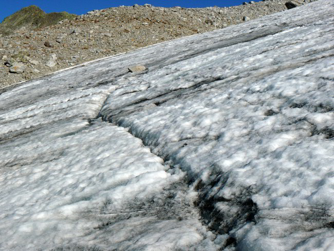 Gletscher unterhalb des Flüela-Wisshorns