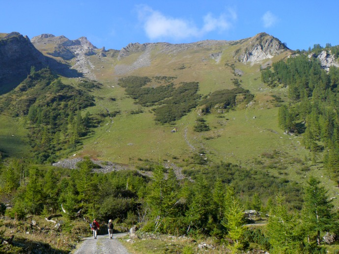 Bergflanke Richtung Westen, unterhalb des Rappensteins